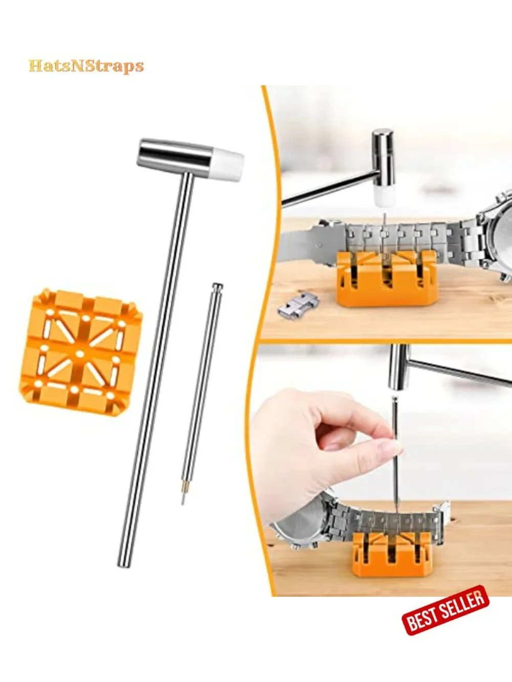 Watch Link Removal Tool Kit with Spare Needles & Spring Bars